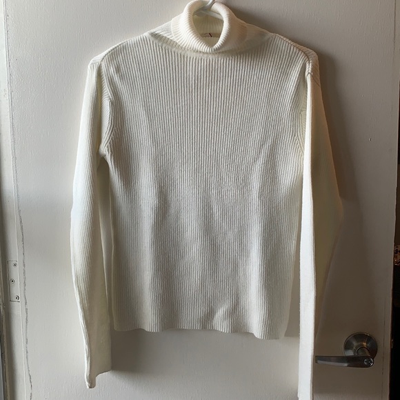 Suzy Shier Sweaters - 2/$18 White knit turtleneck